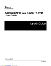 Texas Instruments ADS5433 User Manual
