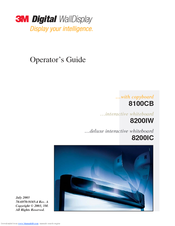 3M 8100CB Operator's Manual