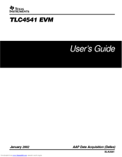 Texas Instruments TLC4541 User Manual