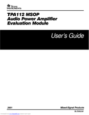 Texas Instruments SLOU023A User Manual