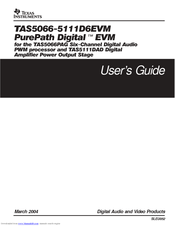 Texas Instruments TAS5066-5111D6EVM PurePath Digital User Manual