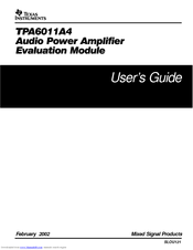 Texas Instruments SLOU121 User Manual