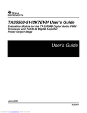 Texas Instruments TAS5508-5142K7EVM User Manual