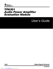 Texas Instruments TPA301 User Manual