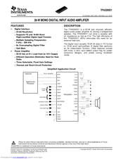 Texas Instruments TPA3200D1 Owner's Manual