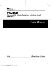 Texas Instruments TCM4300 Data Manual
