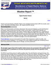 Texas Instruments WR-25 User Manual