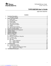 Texas Instruments TVP5160EVM User Manual