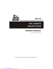 The Singing Machine SME-378 Owner's Manual