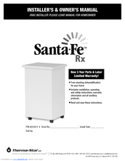 Therma-Stor Santa-Fe Rx Installer's & Owner's Manual