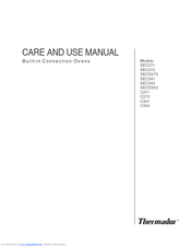 Thermador C272 Care And Use Manual