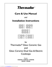 Thermador CGX365 Care & Use Manual And Installation Instructions