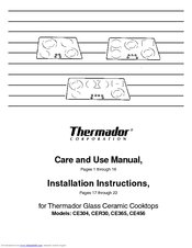 Thermador CER30 Care And Use Manual