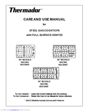 Thermador SGC456 Care And Use Manual