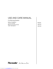 Thermador WDC30 Care And Use Manual