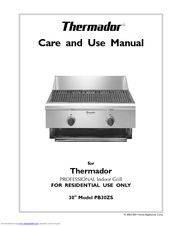 Thermador PB30ZS Care And Use Manual