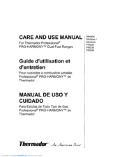 Thermador Professional PRO-HARMONY PRD36 Care And Use Manual