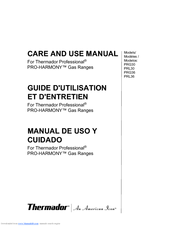 Thermador Professional PRO-HARMONY PRL30 Care And Use Manual