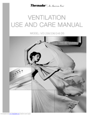 Thermador VCI 230 Use And Care Manual
