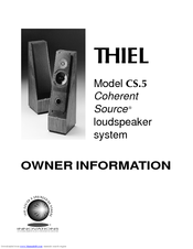 Thiel CS.5 Owner's Information