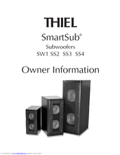 Thiel SmartSub SS3 Owner's Information