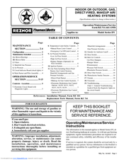 Thomas & Betts RZ-NA 441-OMS Operating And Maintenance