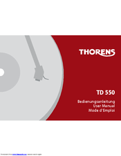 THORENS TD 550 User Manual