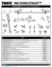 Thule DOUBLETRACK 990 Installation Manual