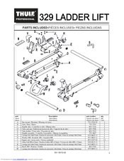 Thule Ladder Lift 329 Installation Instructions Manual