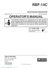 Tiger RBF-14C Operator's Manual