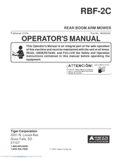 Tiger RBF-2C Operator's Manual