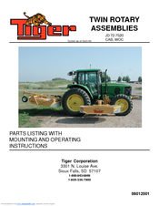 Tiger JD 72-7520 Mounting And Operating Instructions