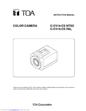 Toa C-CV14-CS Instruction Manual