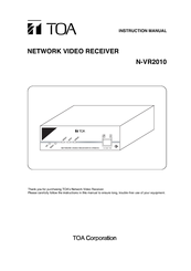 Toa Netcansee N-VR2010 Instruction Manual