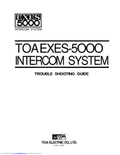 Toa TOAEXES-5OOO Troubleshooting Manual