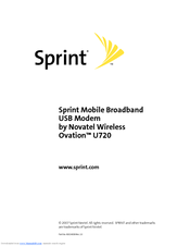 Novatel OVATION U720 User Manual