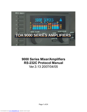 Toa RS 232C Protocol Manual