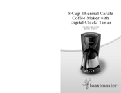 Toastmaster TCM8TD Use And Care Manual