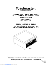 Toastmaster AM24, AM36, AM48 Operation And Installation Manual