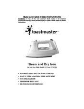 Toastmaster 3314CAN Use And Care Manual