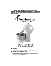 Toastmaster TSM10 Use And Care Manual
