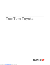 TomTom Toyota 4P00.004 Product Manual