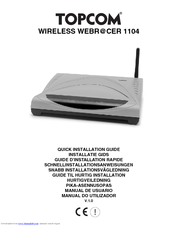 Topcom Wireless Webracer 1104 Quick Installation Manual