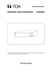 Toa Netcansee N-DR2000 Instruction Manual