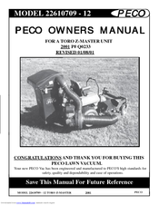 Peco 22610709-12 Owner's Manual