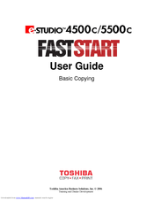 Toshiba e-STUDIO4500c User Manual