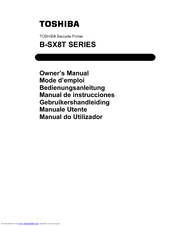 Toshiba B-SX8T SERIES Owner's Manual