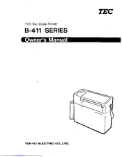 TEC TEC B-411 SERIES Owner's Manual