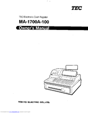 TEC TEC MA-1700A-100 Owner's Manual