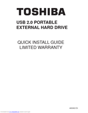 Toshiba 480082-D0 Quick Install Manual